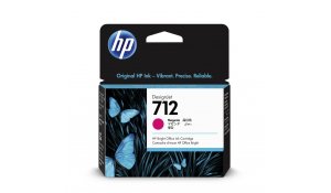 HP 712 Inkoustová náplň purpurová (29ml); 3ED68A originál