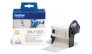 Brother DK-11207 (papírové / CD,DVD štítek - 100 ks) originální