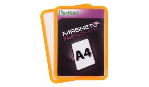 Magneto Solo - magnetický rámeček A4, oranžový - 4 ks