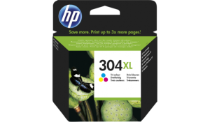 HP 304XL Tri-color Original Ink Cartridge,N9K07AE