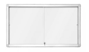 Horizontální magnetická vitrína s posuvnými dveřmi 141x101 cm (18xA4)
