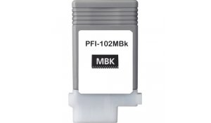 Canon PFI-102MBK - renovovaná cartridge matná černá