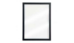 Nást.tab.se skleněnou oboustr.popis.plochou,černý rám,1xbílý+1xčerný popis.60x40