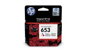 HP 653 tříbarevná inkoustová náplň (3YM74AE) originální