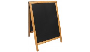 Nabídková stojanová tabule WOODY SANDWICH 85x55 cm, teak
