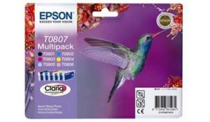 CLARIA  6 Ink Multipack R265/360, RX560 (T0807) originální