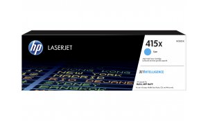 HP 415X Cyan LaserJet Toner Cartridge, W2031X originální