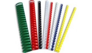 Kroužkový hřbet plast pro vazbu 10 mm, 41-55 listů, 100ks