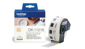 Brother DK-11219 (papírové / kulaté, průměr 12 mm -1200ks) originální