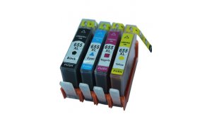 HP CZ109A + CZ110A + CZ111A + CZ112A - kompatibilní sada cartridge s hp 655 všechny barvy