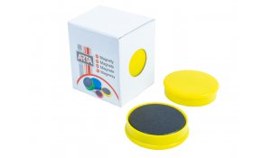 Magnety ARTA průměr 40mm, žluté (4ks v balení)