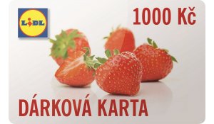 Lidl dárková karta 1000Kč