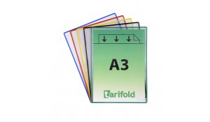 ochranné kapsy samolepicí, A3, otevřené na krátké straně, nepermanentní, mix barev - 5 ks