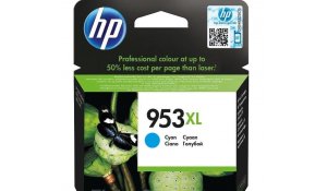 HP 953XL azurová inkoustová kazeta, F6U16AE originální