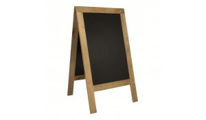 Nabídková stojanová rustikální tabule SANDWICH 135 x 72 cm, přírodní barva