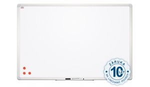 Bílá magnetická tabule Premium 150x100cm, prémiový Alu rám a konstrukce desky 