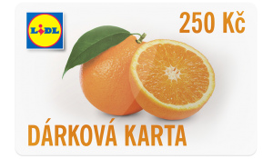 Lidl dárková karta 250Kč