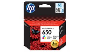 HP 650 tříbarevná inkoustová kazeta, CZ102AE, 5ml originální