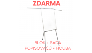 Flipchart ARTA YSA s rameny, blok, popisovače a houba