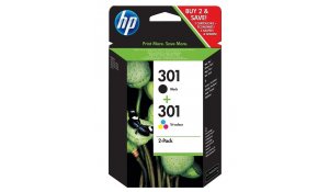 HP 301 combo pack ( černá, 3barená), N9J72AE originální