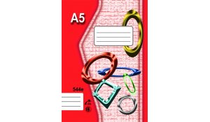 Sešit 544, formát A5, 40 listů, linkovaný 