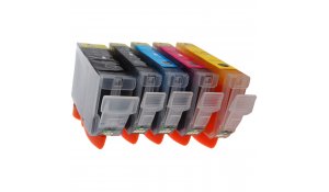 Canon PGI-5 + CLI-8CMYK - kompatibilní multibalení  5-ti cartridge s čipy, Topprint