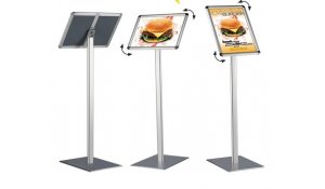 Informační tabule na stojanu 100 cm, A4 na šířku i výšku