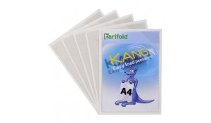 Kang Easy Load - samolepicí kapsy, A4, permanentní, transparentní - 5 ks