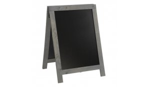Nabídková stojanová rustikální tabule SANDWICH 85 x 55 cm, tmavě šedá