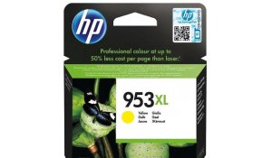 HP 953XL žlutá inkoustová kazeta, F6U18AE originální