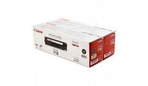 Canon toner CRG-718BK, černy - 2 pack originální