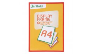 Display Frame samolepící rámečky A4 červené, 5ks