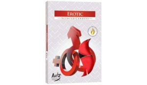 Vonná čajová svíčka Erotic 6 ks v krabičce