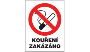 Tabulka Kouření zakázáno