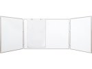 Trojdílná bílá magnetická tabule 60x90/180 cm, lakovaný povrch a ALU rám, obr. 4
